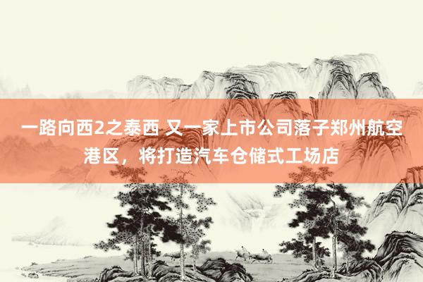 一路向西2之泰西 又一家上市公司落子郑州航空港区，将打造汽车仓储式工场店