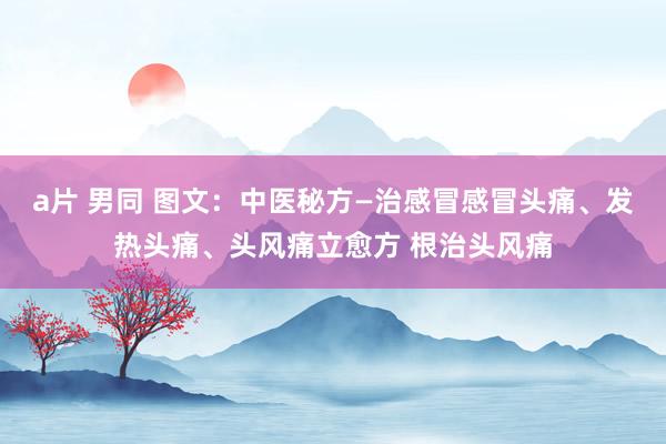 a片 男同 图文：中医秘方—治感冒感冒头痛、发热头痛、头风痛立愈方 根治头风痛